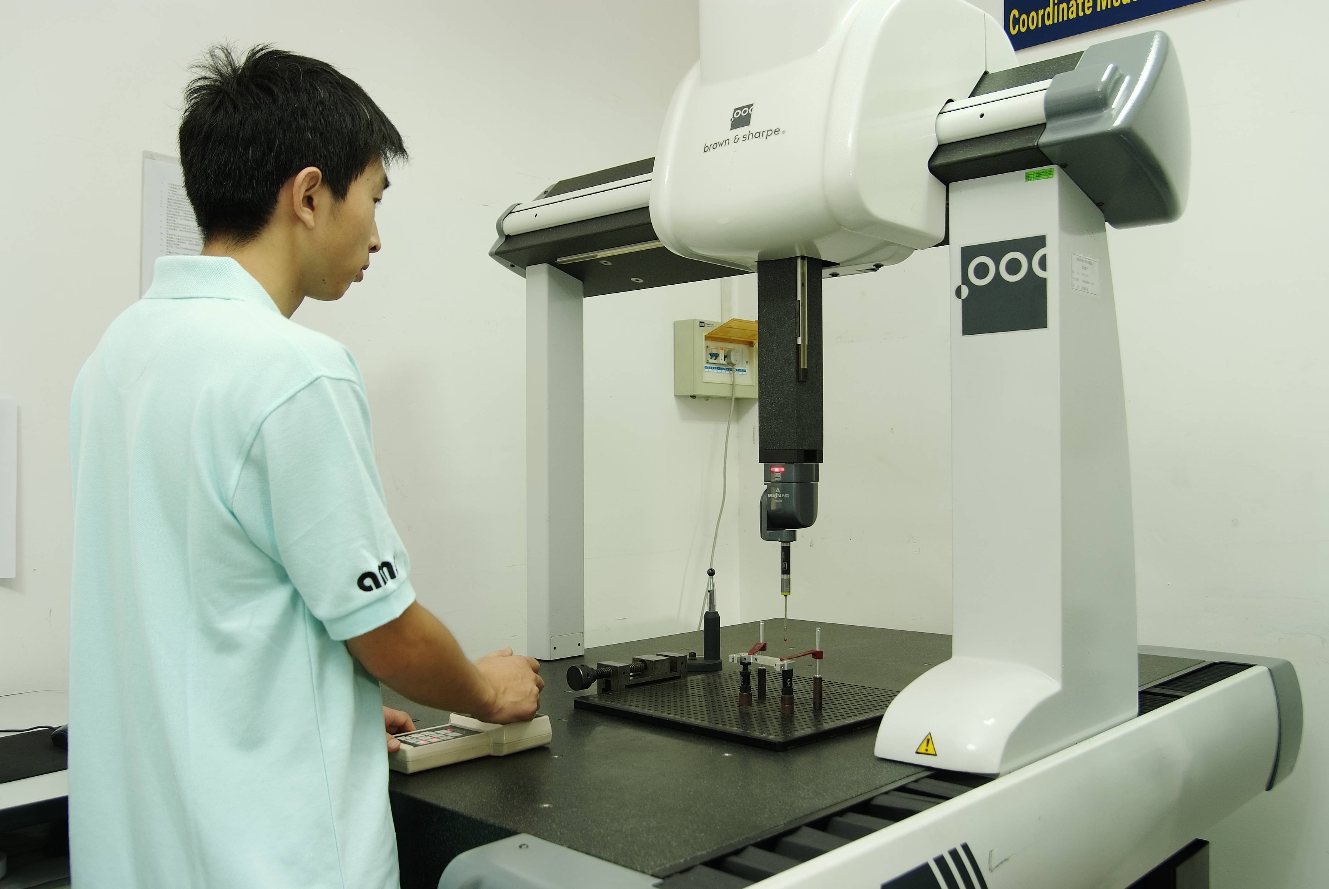 A coordinate measuring machine, a tool to make 3D measurements.